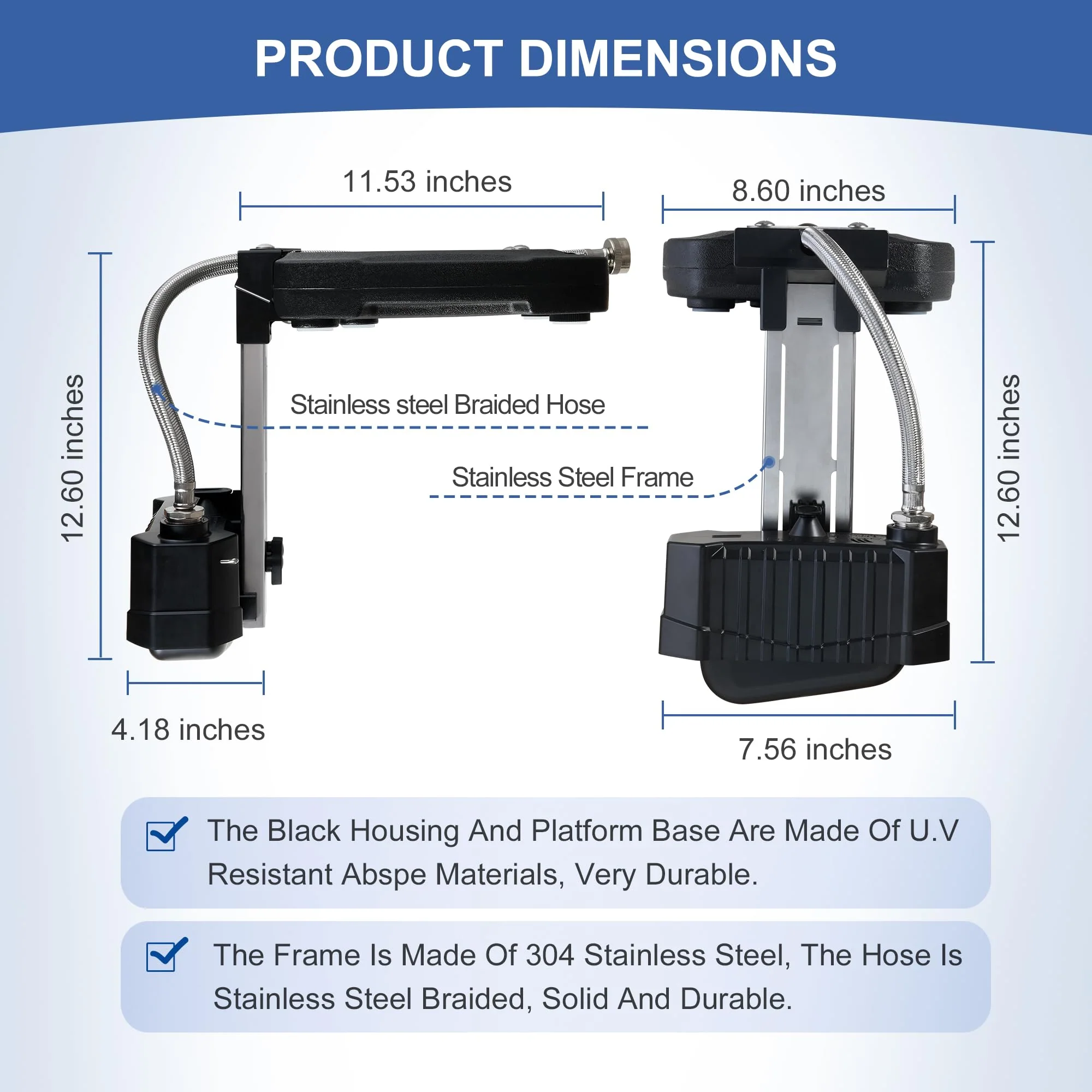 uueeGo Swimming Pool Water Leveler, Automatic Pool Water Filler, Automatically Maintain Water Levels, Never Over Fills The Pool, Suitable for In ground and Above Ground Pool, Carbon Black - Image 6