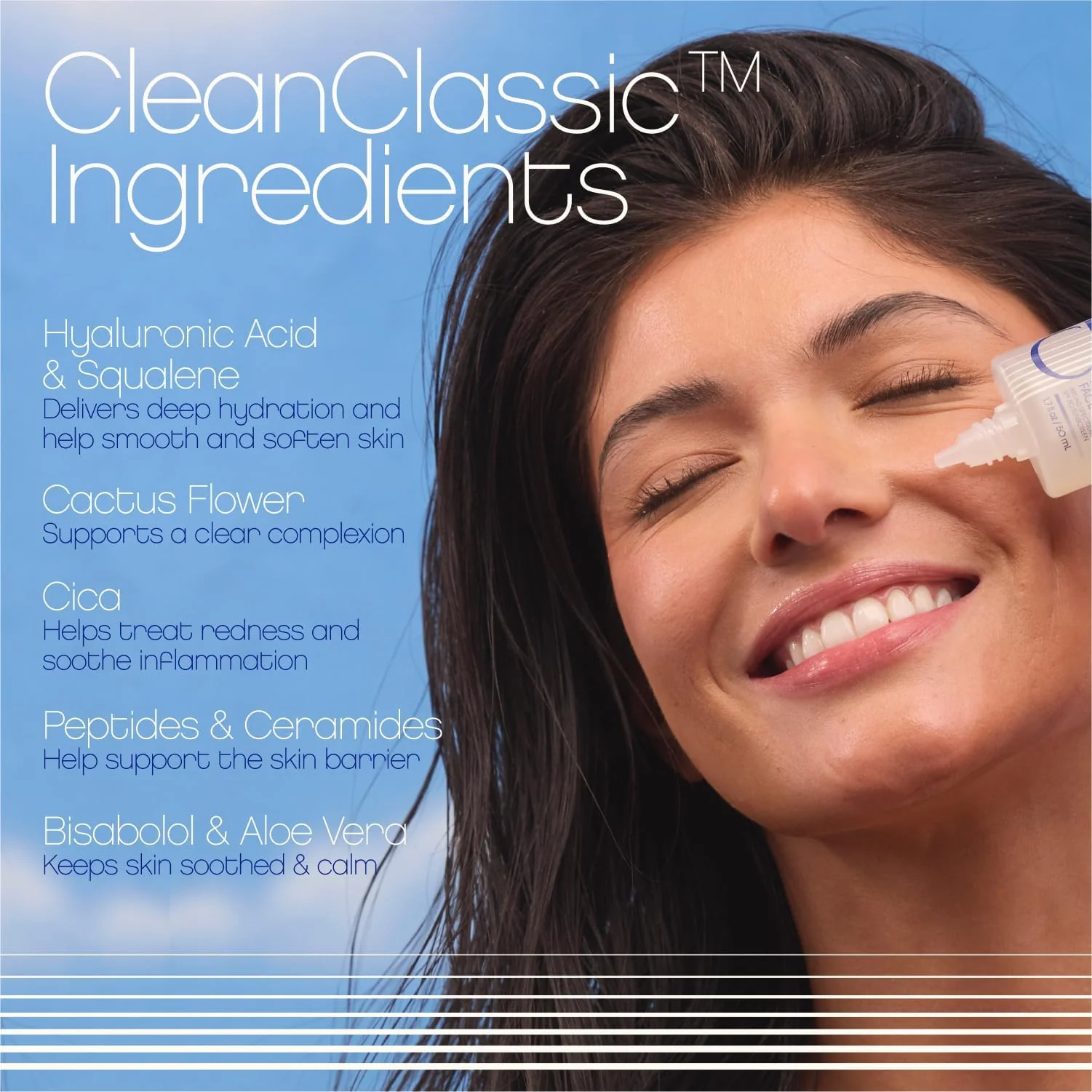 Vacation Crystal SPF 50 Face Gel, Clear Sunscreen, Hydrating & Nourishing, Water-Resistant, Fragrance-Free, Travel Size, 1.7 Fl. Oz. - Image 2