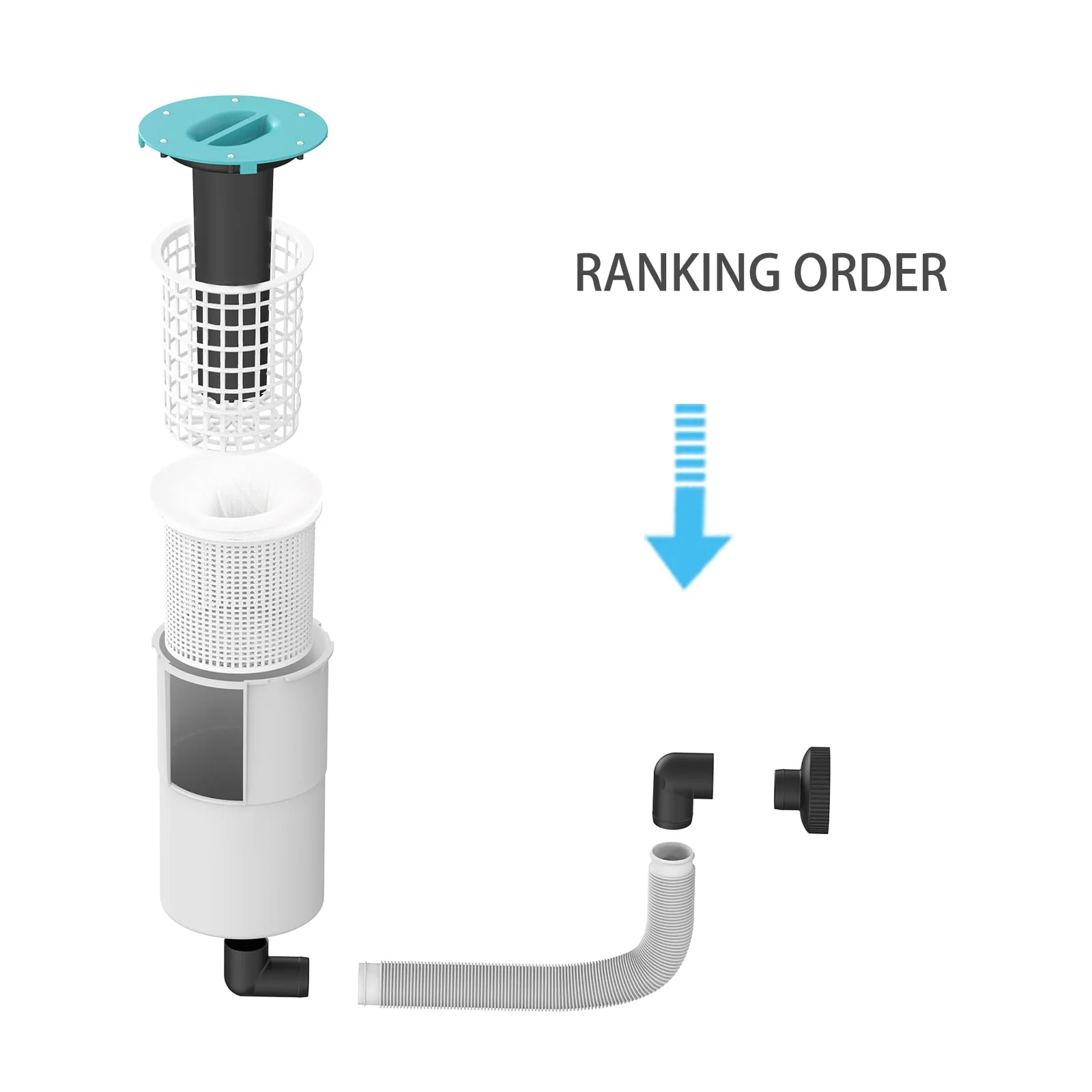 Valdorena Surface Float Skimmer Upgrade 2025 and 2026 Year (Turquoise) - Image 2