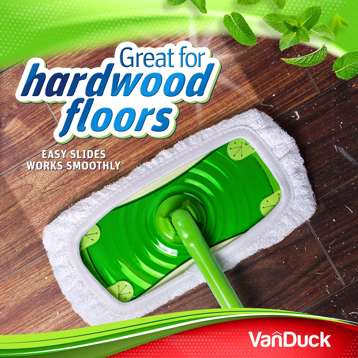 VanDuck Reusable 100% Cotton Mop Pads Compatible with Swiffer Sweeper (4-Pack), Terry Cloth Mop Covers Washable for Wet Mopping and Floor Cleaning (Handle is Not Included) - Image 4
