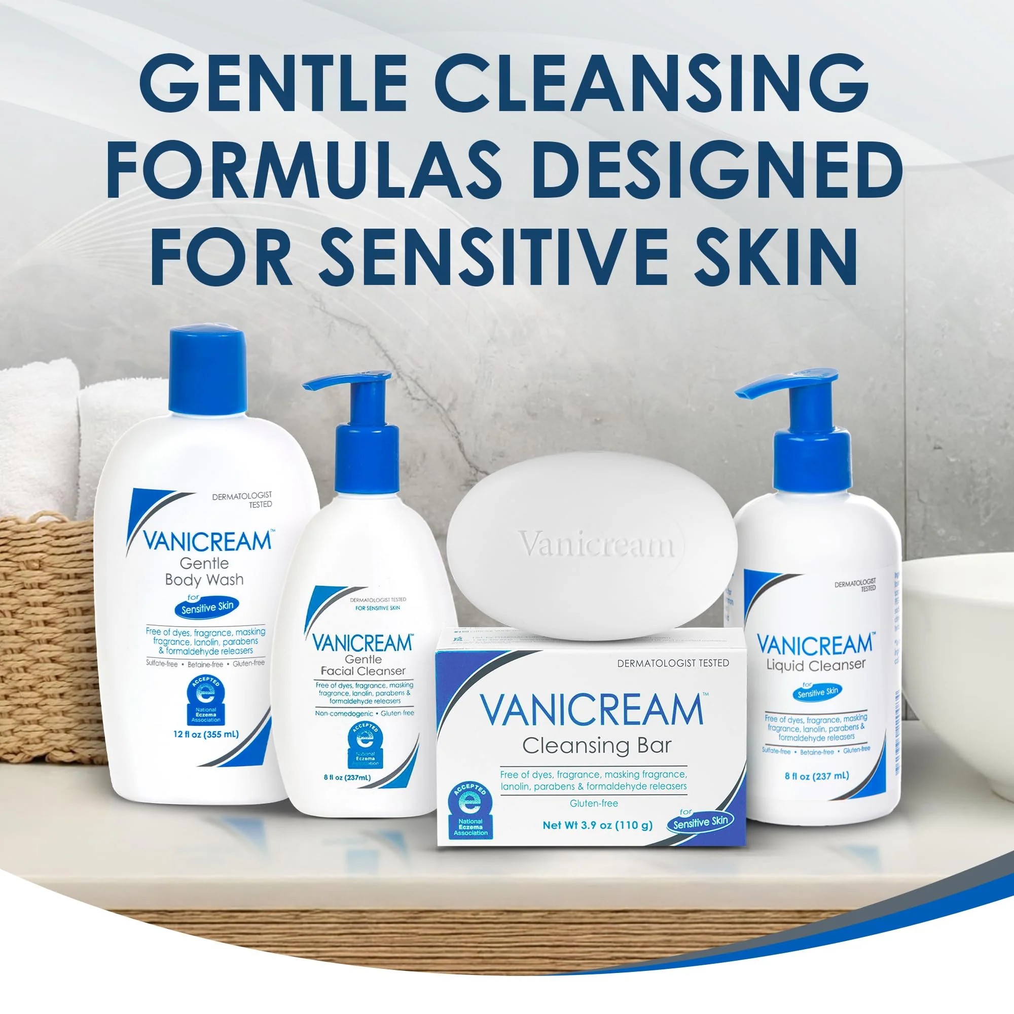 Vanicream Liquid Cleanser Refill, for Sensitive Skin, 32 FL OZ Bottle - Image 3