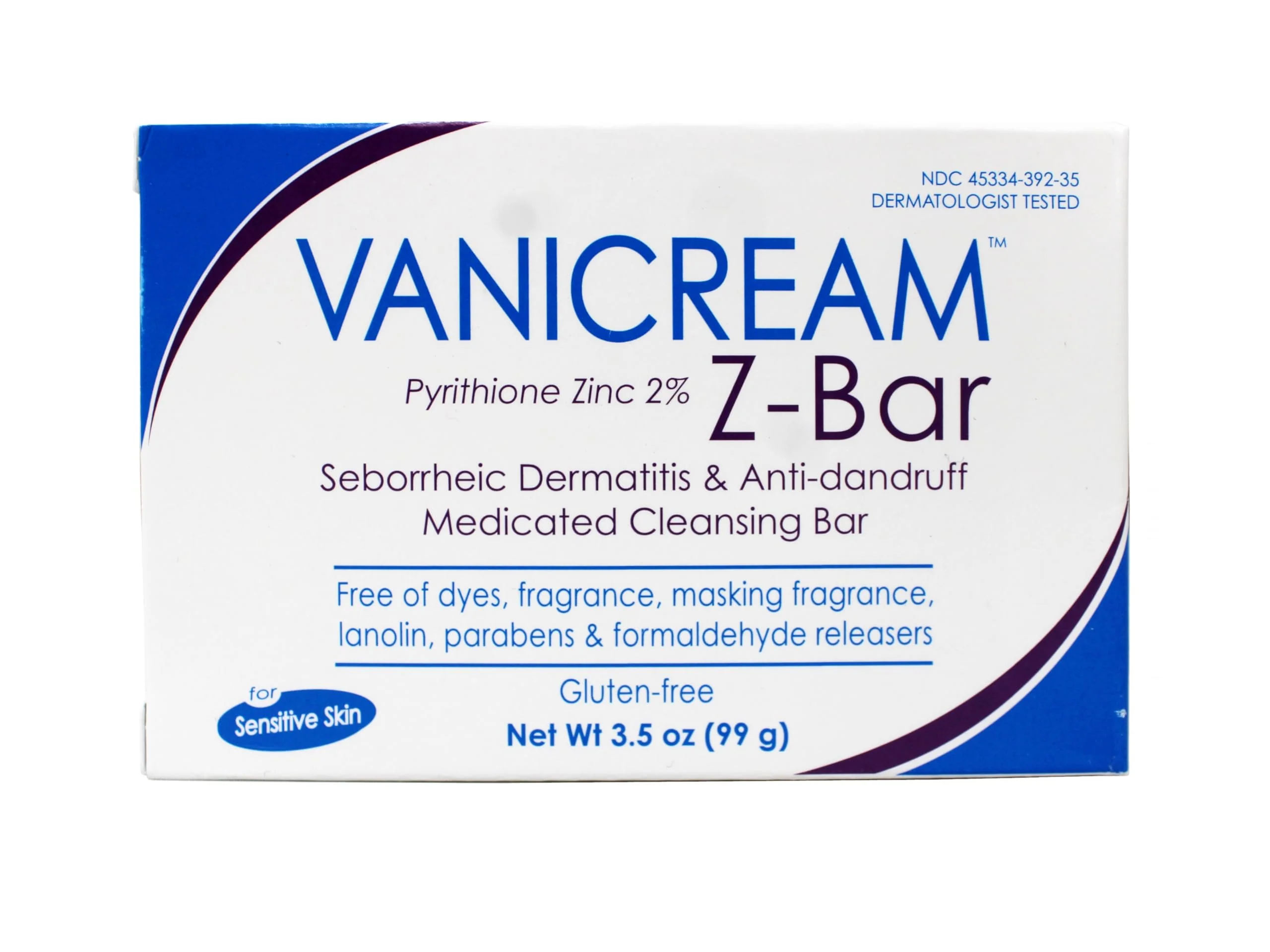 Vanicream Z-Bar Medicated Cleansing Bar, Pyrithione Zinc 2% for Seborrheic Dermatitis & Dandruff, Soap-Free, Gluten-Free, 3.5 oz (Pack of 3) - Image 6