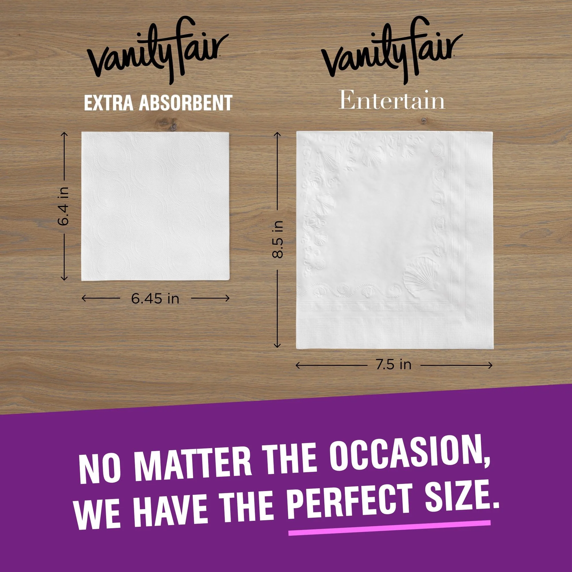 Vanity Fair Extra Absorbent Premium Paper Napkins, 160 Count, Disposable Napkins Made Soft And Strong For Messy Meals And Everyday Use (Pack of 2) - Image 4