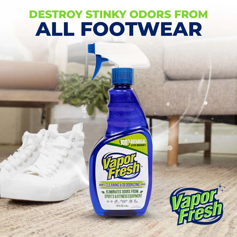 Vapor Fresh Sports Cleaner and Deodorizer - For Boxing Gloves, Sports Pads, Helmets, Gym Bags, Gym Equipment and More - Naturally Powered By Plants, 16 Fl Oz (12-Pack) - Image 2