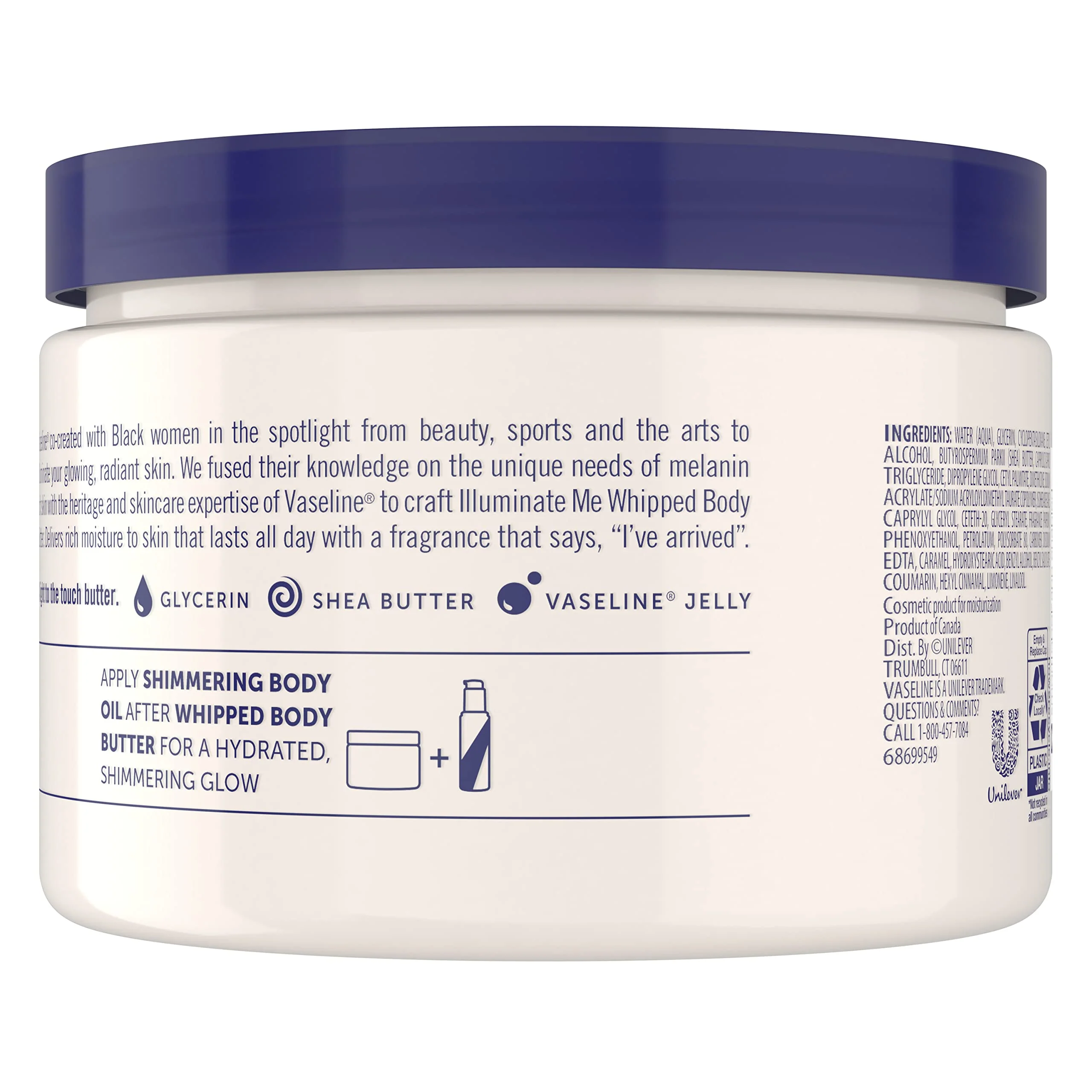 Vaseline Illuminate Me Whipped Body Butter 2-Pack – Lightweight Moisturizer for Luminous, Glowing Skin, 11 Oz Ea - Image 6