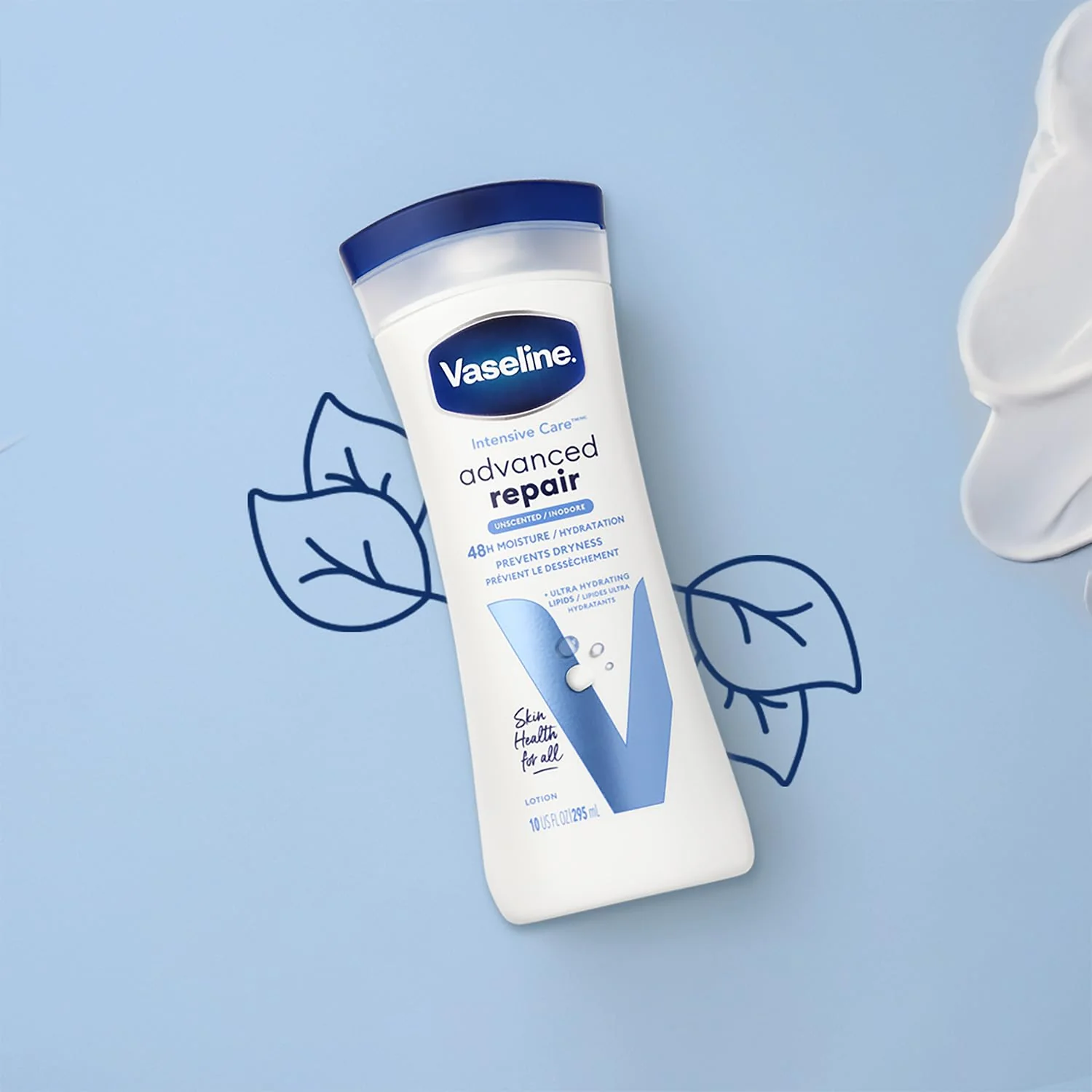 Vaseline Intensive Care Advanced Repair Fragrance Free Body Lotion 2-Pack 10 oz each - Image 3