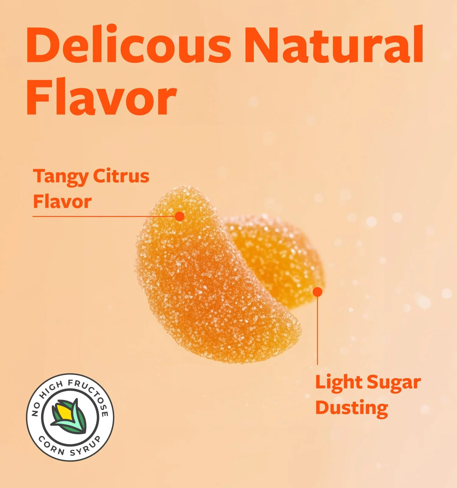 Vegan Vitamin C Gummies for Adults - Immune Support Gummies with Chewable Vitamin C 500mg per Serving for Daily and Seasonal Wellness - High Potency Non-GMO Formula - Orange Flavor (1 Month Supply) - Image 7