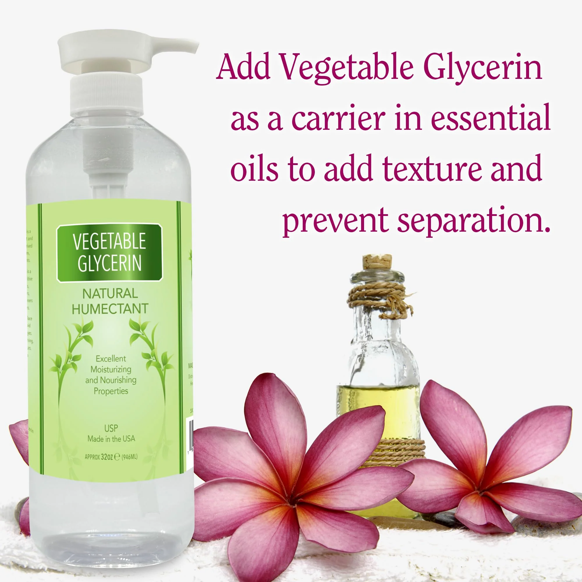 Vegetable Glycerin Distributed by ME LLC, 1 Gallon, USP Kosher Food Grade, 100% Vegetable Glycerin, Natural Humectant, Use in Soaps, Moisturizers, Face Cleaners and More! - Image 3