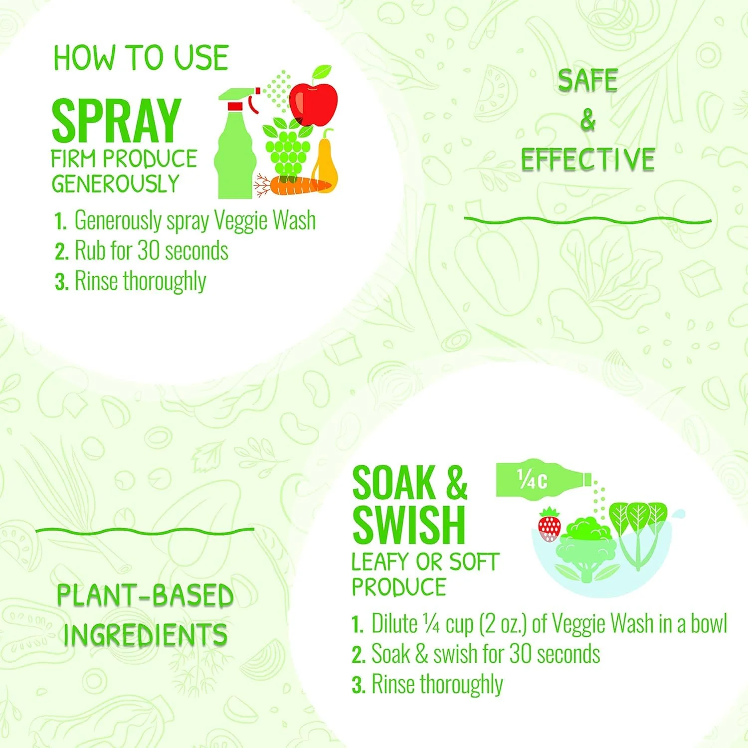 Veggie Wash Organic Fruit and Vegetable Wash, Certified Organic, Ideal for Cleaning Produce, 16 Fluid Ounce, Pack of 3 (Packaging May Vary) - Image 5