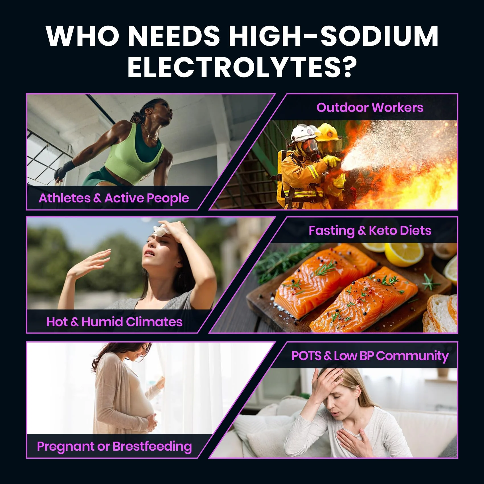 Venture Pal High Sodium Sugar-Free Electrolyte Powder Packets - Hydration Packets with Sodium, Potassium & Magnesium | Zero Calories | Vegan, Keto, and Paleo Friendly | 30 Sticks - Image 4