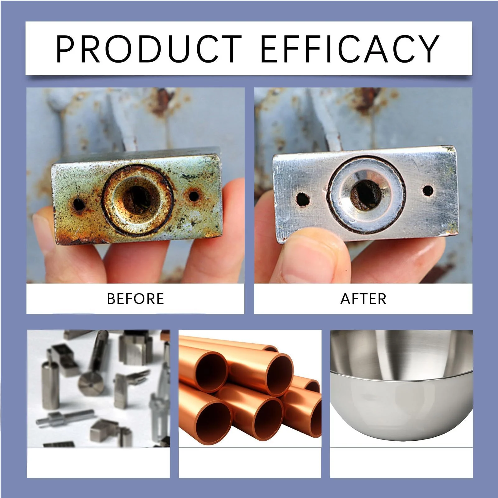 Verdraor Rust Remover, Rust Removal Heavy Duty for Metal, Highly Concentrated Steel Remover, Removedor de Spray for Metal, Tools, Stainless Steel, Automotive Parts, Fast Acting Rust (2pcs) - Image 7