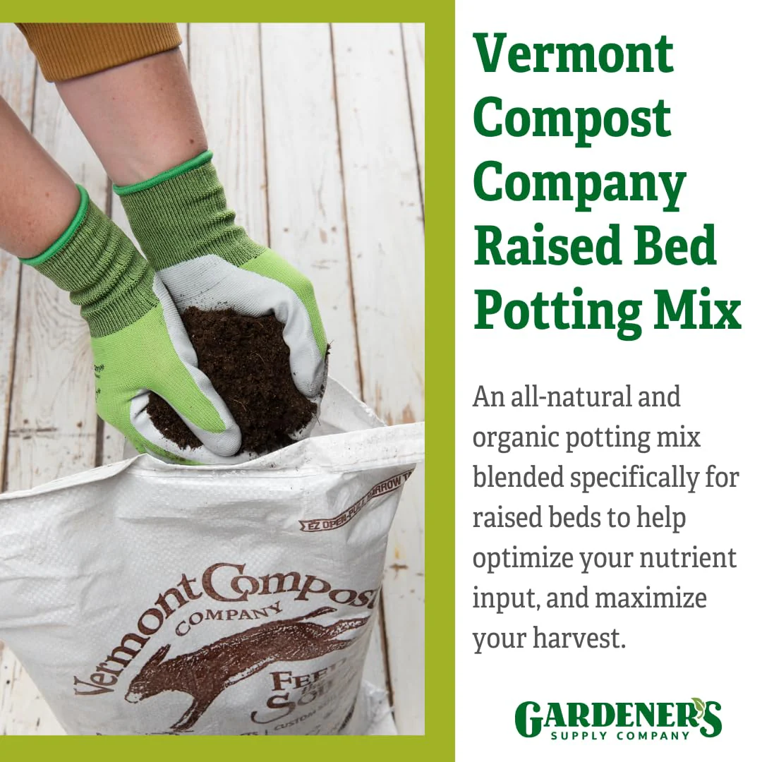 Vermont Compost Company Raised Bed Mix | High-Nutrient Compost-Based Potting Soil for Plants & Vegetables Organic Gardening - 20 Quarts | Gardener's Supply Co Exclusive - Image 8