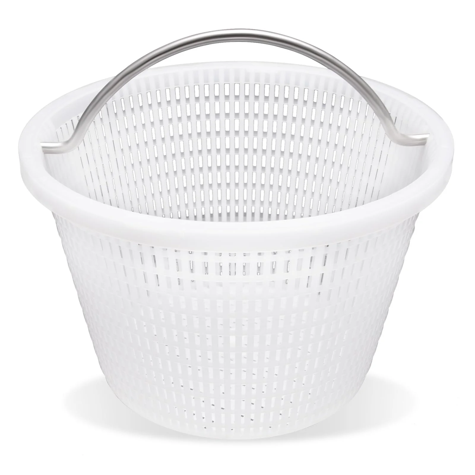 Verplexter Handle Basket Replacement Bermuda Gunite Pentair 516112,Compatible with Waterway Skimmer Basket 542-3240/542-3240B for Renegade Skimmers Pool Basket, Stainless Steel Handle