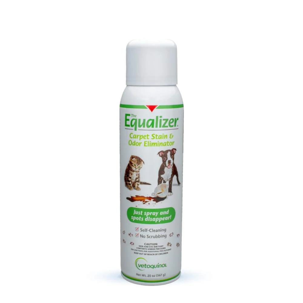 Vetoquinol Equalizer Pet Carpet Cleaner, Stain Remover & Odor Eliminator, Carpet Spot Cleaner, 20oz