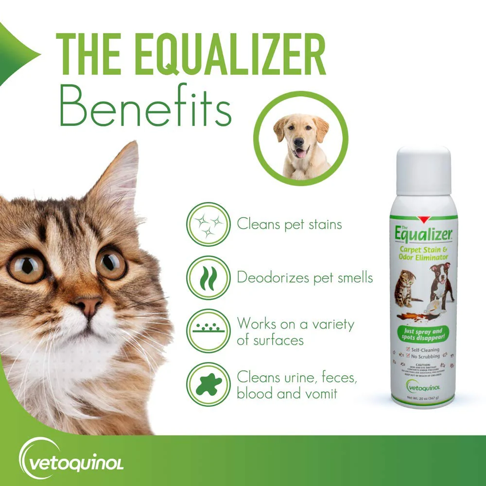 Vetoquinol Equalizer Pet Carpet Cleaner, Stain Remover & Odor Eliminator, Carpet Spot Cleaner, 20oz - Image 6