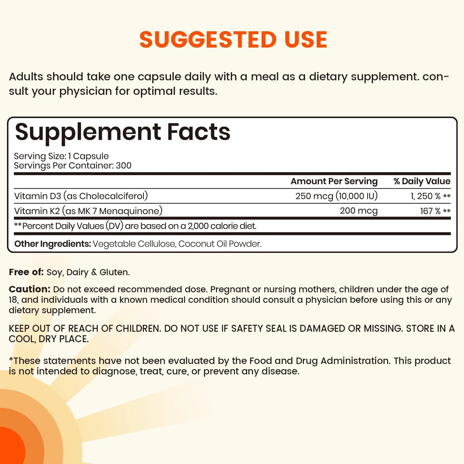 VEV Corefeel Vitamin D3 K2, 10,000 IU D3, 200mcg K2 (with MK7), Supports Bone and Teeth Health, Dual Nutrient Support for Daily Wellness, Easy to Swallow – 300 Capsules - Image 6