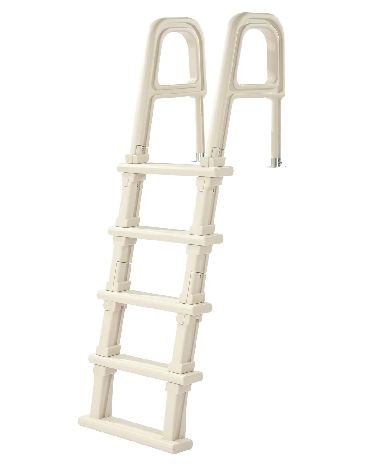 VEVOR Swimming Pool Ladder, 75°Inclined 5-Step Double Handrails Stair, Non-Slip Heavy Duty Steps, Load Capacity 300 lb, for 48-54 in Inground & Above-Ground Pools of Any Deck Surface Indoor & Outdoor