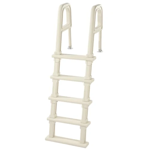 VEVOR Swimming Pool Ladder, 75°Inclined 5-Step Double Handrails Stair, Non-Slip Heavy Duty Steps, Load Capacity 300 lb, for 48-54 in Inground & Above-Ground Pools of Any Deck Surface Indoor & Outdoor - Image 3