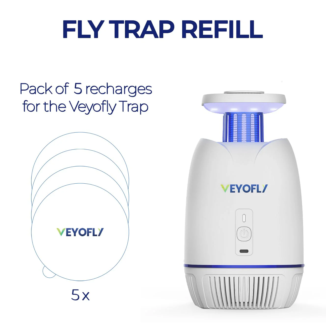 Veyofly Kit Fly - Traps Indoor, Fruit Flys Trap, Gnat Traps, Mosquito, Insect Indoor (Fly Trap Kit) - Image 3