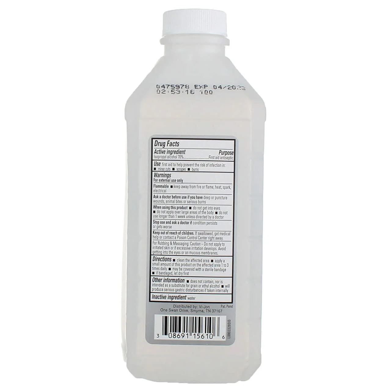 Vi-Jon Swan Isoprophyl Alcohol, 70% 16 Fl Oz - Image 3