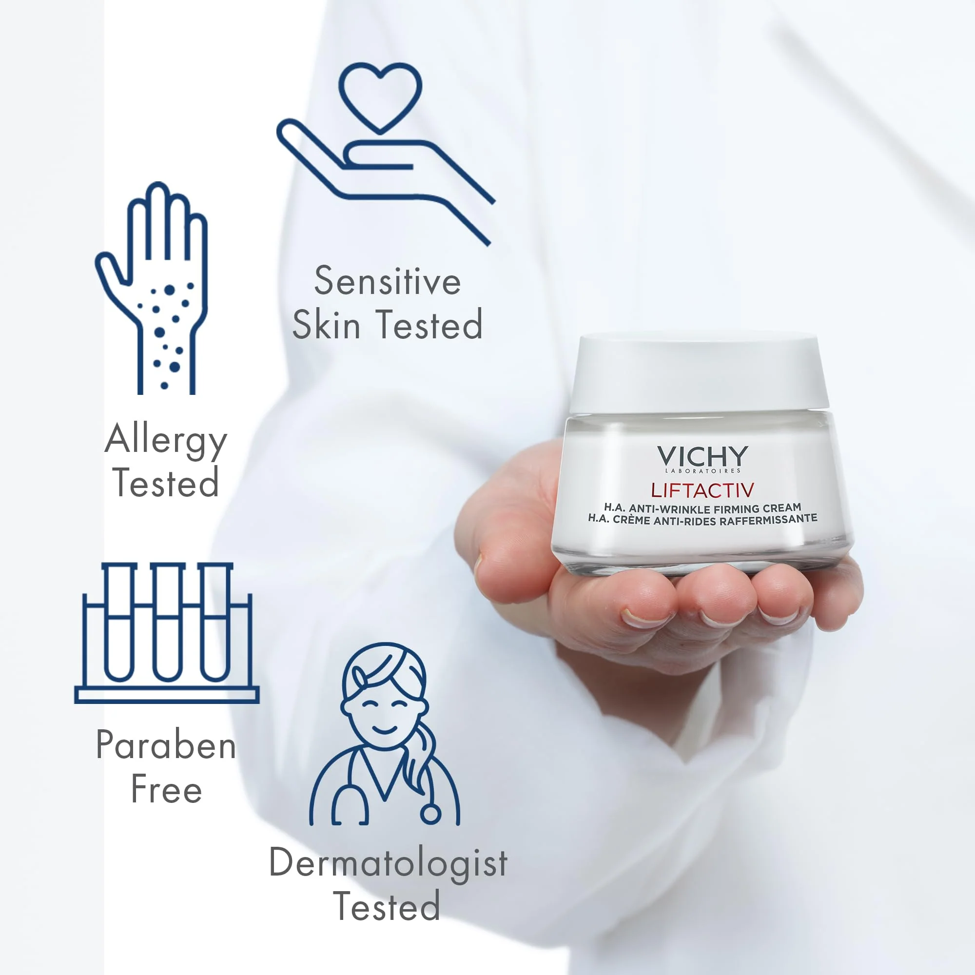 Vichy LiftActiv Supreme Anti Aging Face Moisturizer, Anti Wrinkle Cream, Firming and Hydrating Cream to Smoothe Skin, Day Cream Suitable for Sensitive Skin - Image 3