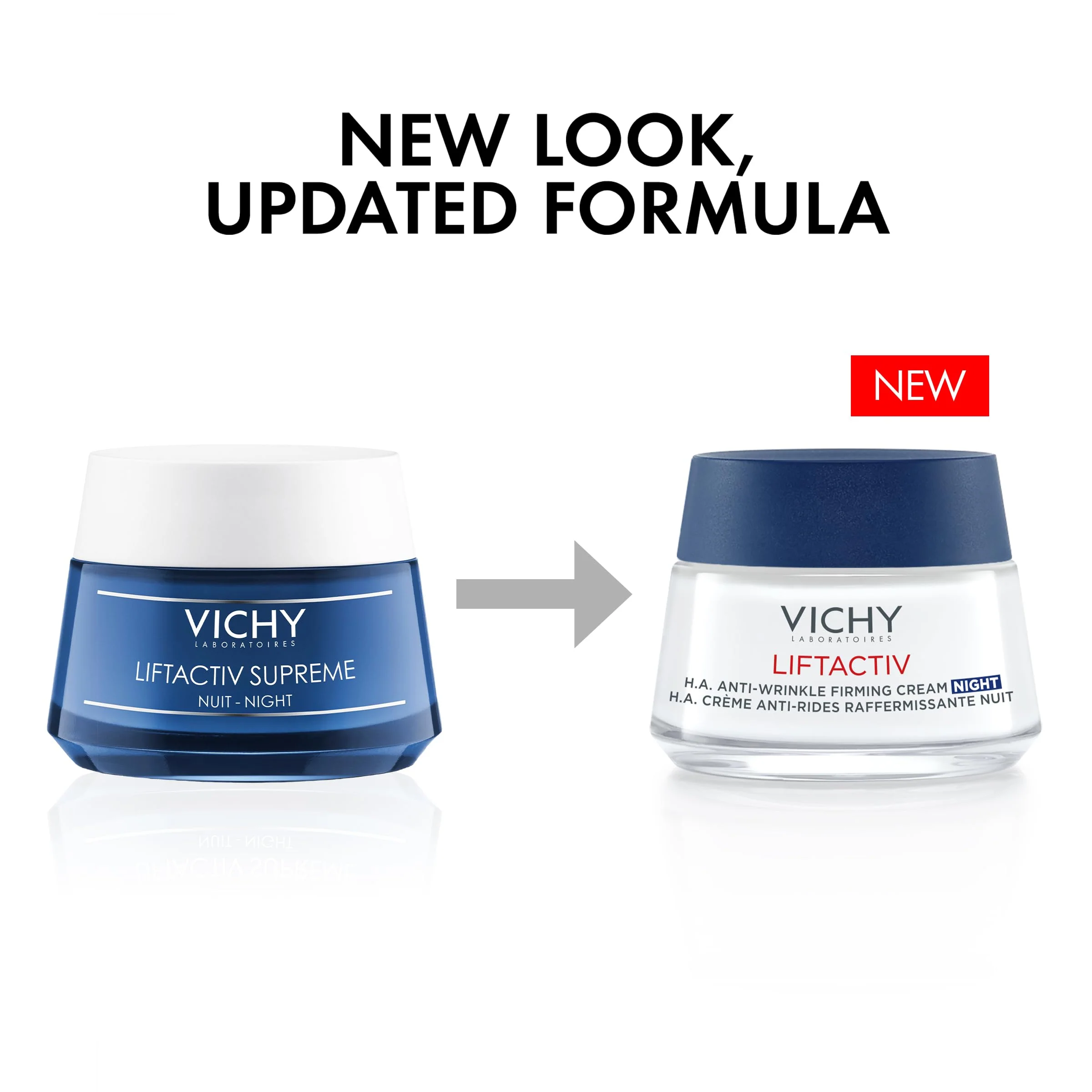 Vichy LiftActiv Supreme Night Cream, Anti Aging Face Cream with Vitamin C and Rhamnose to Firm and Brighten, Suitable for Sensitive Skin - Image 6