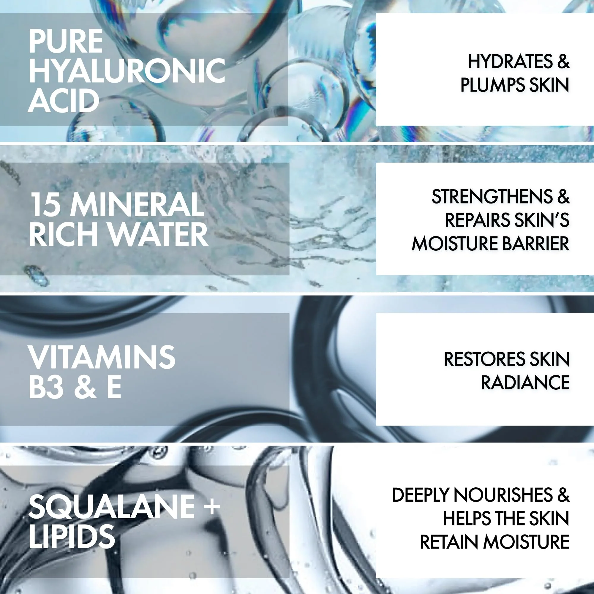 VICHY Mineral 89 Rich Cream, 100H Moisture Boosting Cream, Hydrating Face Moisturizer with Hyaluronic Acid, Niacinamide and Lipids, Daily Face Moisturizeer with Rich Texture for Dry Skin - Image 4