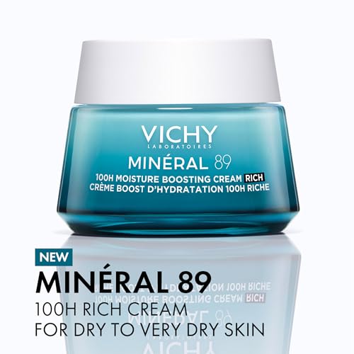VICHY Mineral 89 Rich Cream, 100H Moisture Boosting Cream, Hydrating Face Moisturizer with Hyaluronic Acid, Niacinamide and Lipids, Daily Face Moisturizeer with Rich Texture for Dry Skin - Image 7