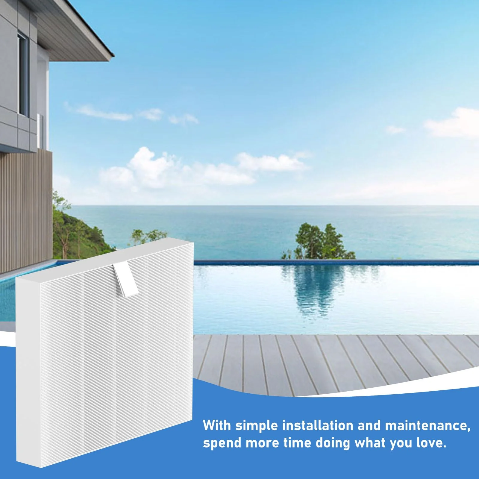 Vickmons 10-00814 Hot Tub Spa Flat Filters Compatible with Bullfrog M Series M6 M7 M8 M9, Swim Series S150 S180XD S200 and A Series A5 A6 A7 A8 A9 (2023 to Present), 6-Pack - Image 5