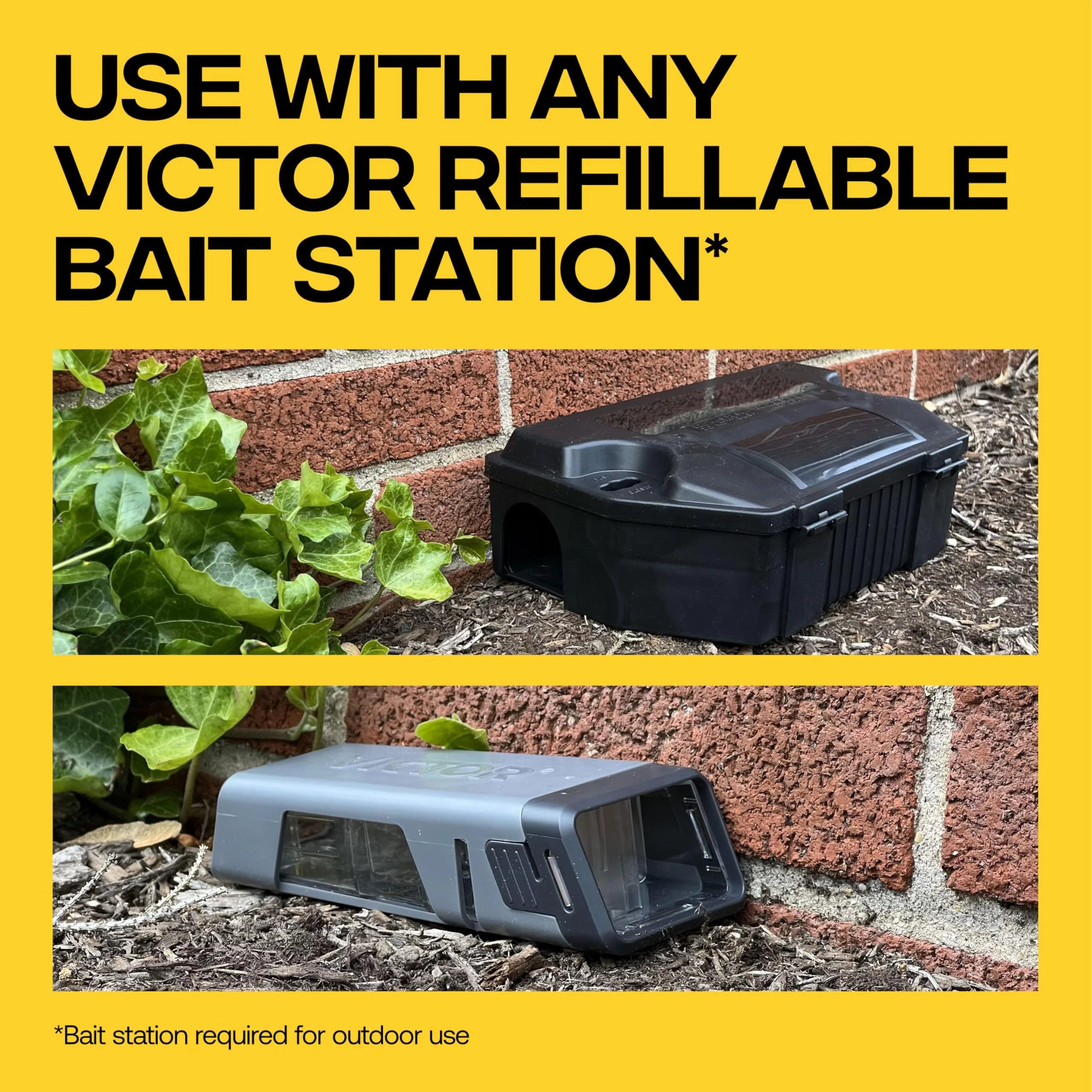 Victor Rat Poisoning for Inside & Outdoor Use - Kills Rats, Mice, Meadow Voles, Mouse Poisoning for Indoor & Outside Areas, Ready-to-Use, Yellow, M925, 4 lbs - Image 5