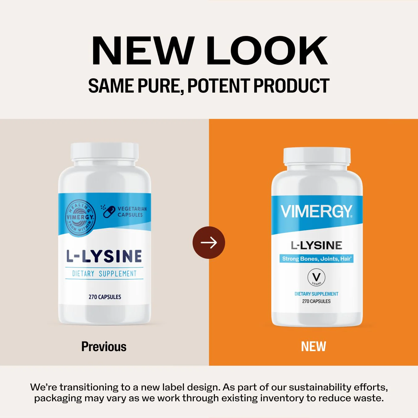 Vimergy L-Lysine – Promotes Healthy Skin, Hair & Nails* – Supports Healthy Metabolism* – Vegan, Non-GMO & Gluten-Free – 270 Capsules - Image 5