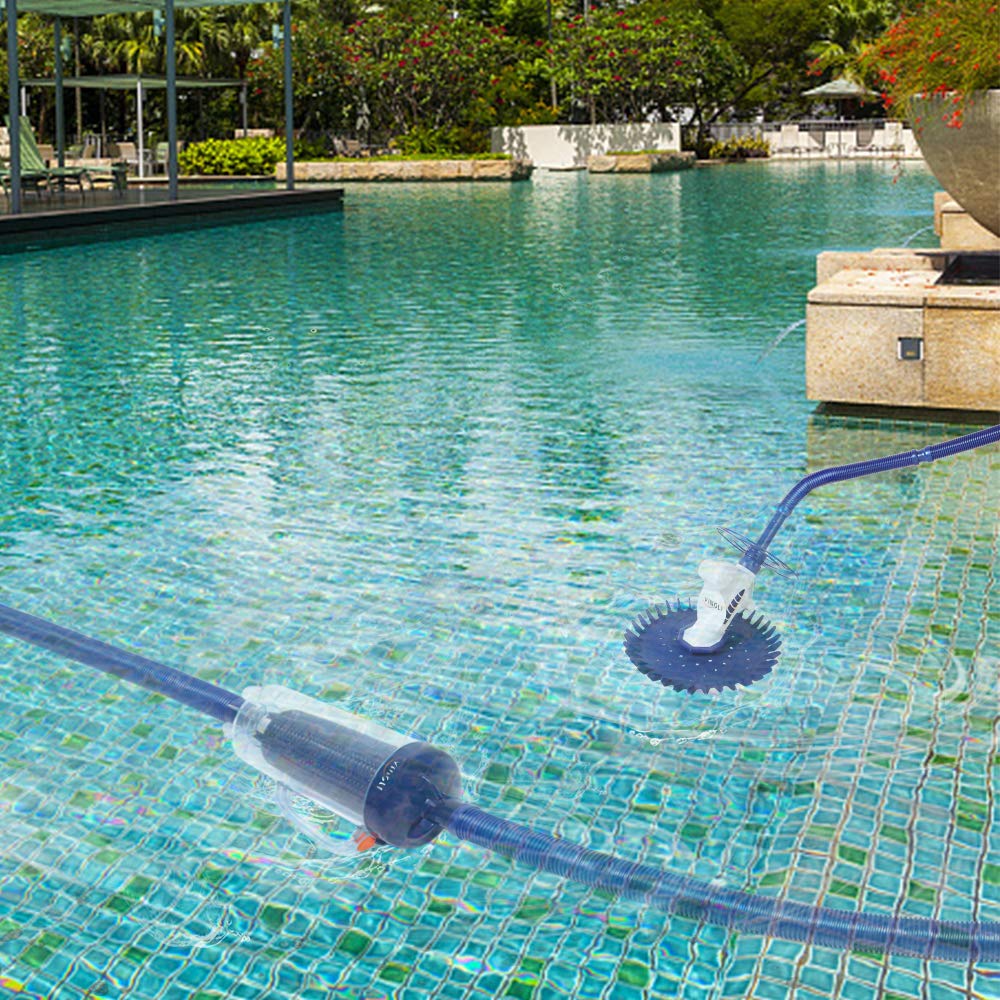 VINGLI Professional Leaf Trap Skim Leaves and Twigs Blue Leaf Canister with Plastic Mesh Basket Fits Automatic Pool Vacuum Cleaner - Image 6
