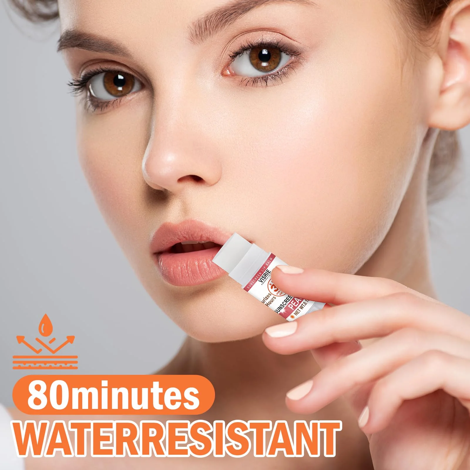VISRIE SPF 30 Sunscreen Lip Balm, SPF Lip Balm Bulk 60 Count, Broad Spectrum UVA/UVB Lip Sunscreen Moisturize with Vitamin E and Coconut Oil- 10 Flavors - Image 3
