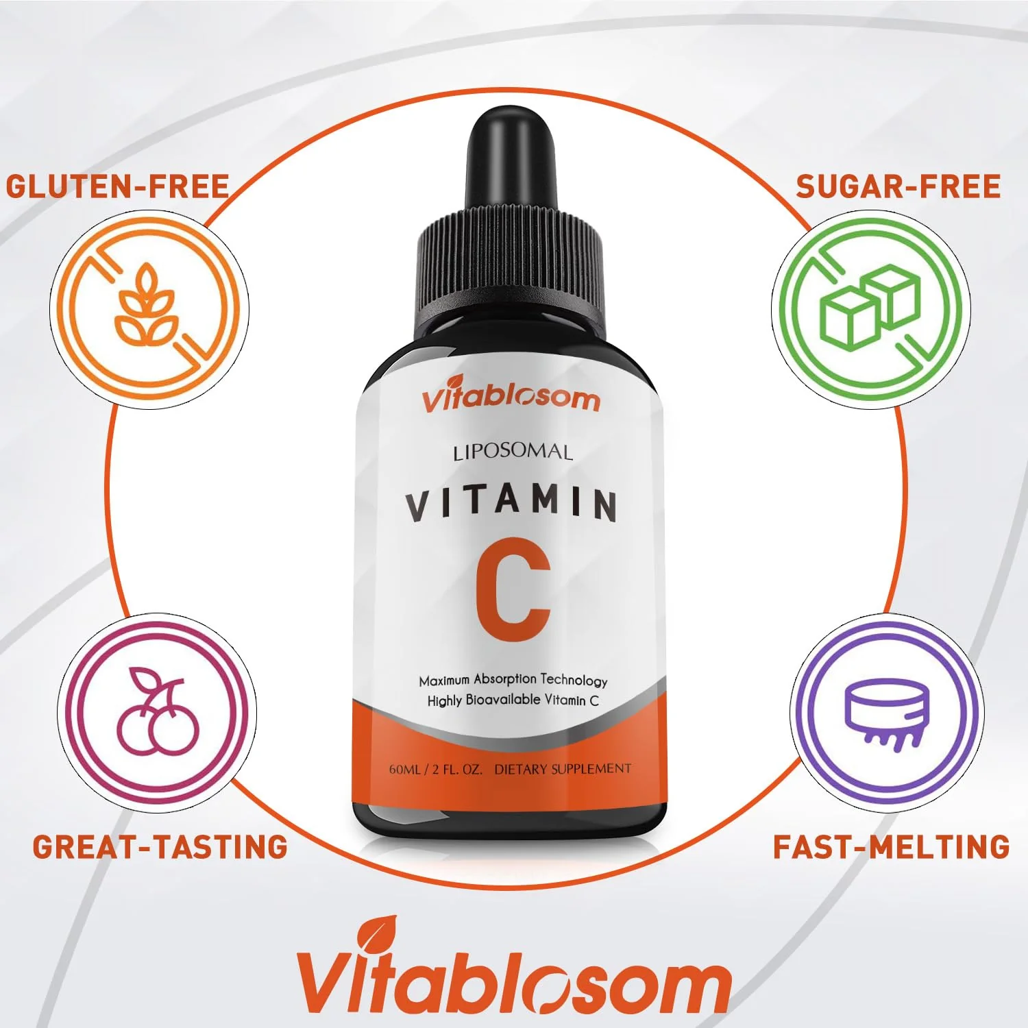 Vitablosom Liposomal Vitamin C 2000mg Liquid for Adults, High Absorption VIT C, Maximize Vitamin C, Immune System & Antioxidant Support, 60ML (4 Bottle) - Image 5