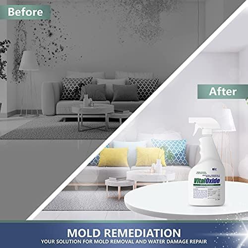 Vital Oxide Disinfectant, Deodorizer, Cleaner, Food-Contact Sanitizer, Virucide – (EPA registration #82972-1) – Kills Mold & Mildew, Eliminates Odors-32 Oz - Image 3