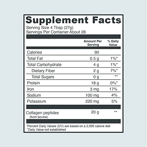 Vital Proteins Chocolate Collagen Powder Supplement (Type I, III) for Skin Hair Nail Joint - Hydrolyzed Collagen - Dairy and Gluten Free - 27g per Serving - Chocolate Flavor, 26.8 oz Canister - Image 7
