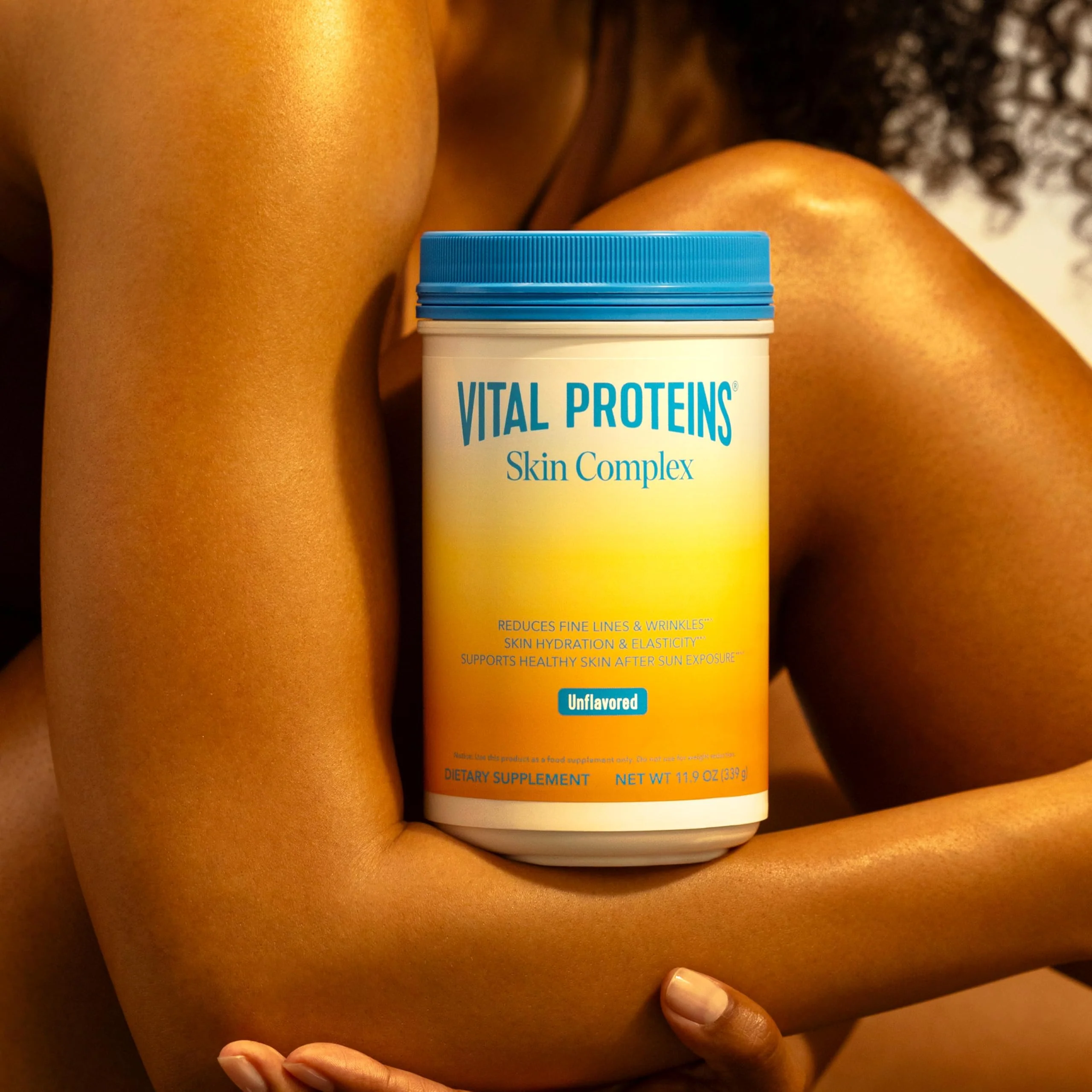 Vital Proteins Collagen Peptides for Women - 20g Hydrolyzed Collagen, Vitamin C, Hyaluronic Acid, Reduce Fine Lines & Wrinkles, Verisol & Holimel - Skin Complex Supplement, Unflavored 11.9oz Powder - Image 2