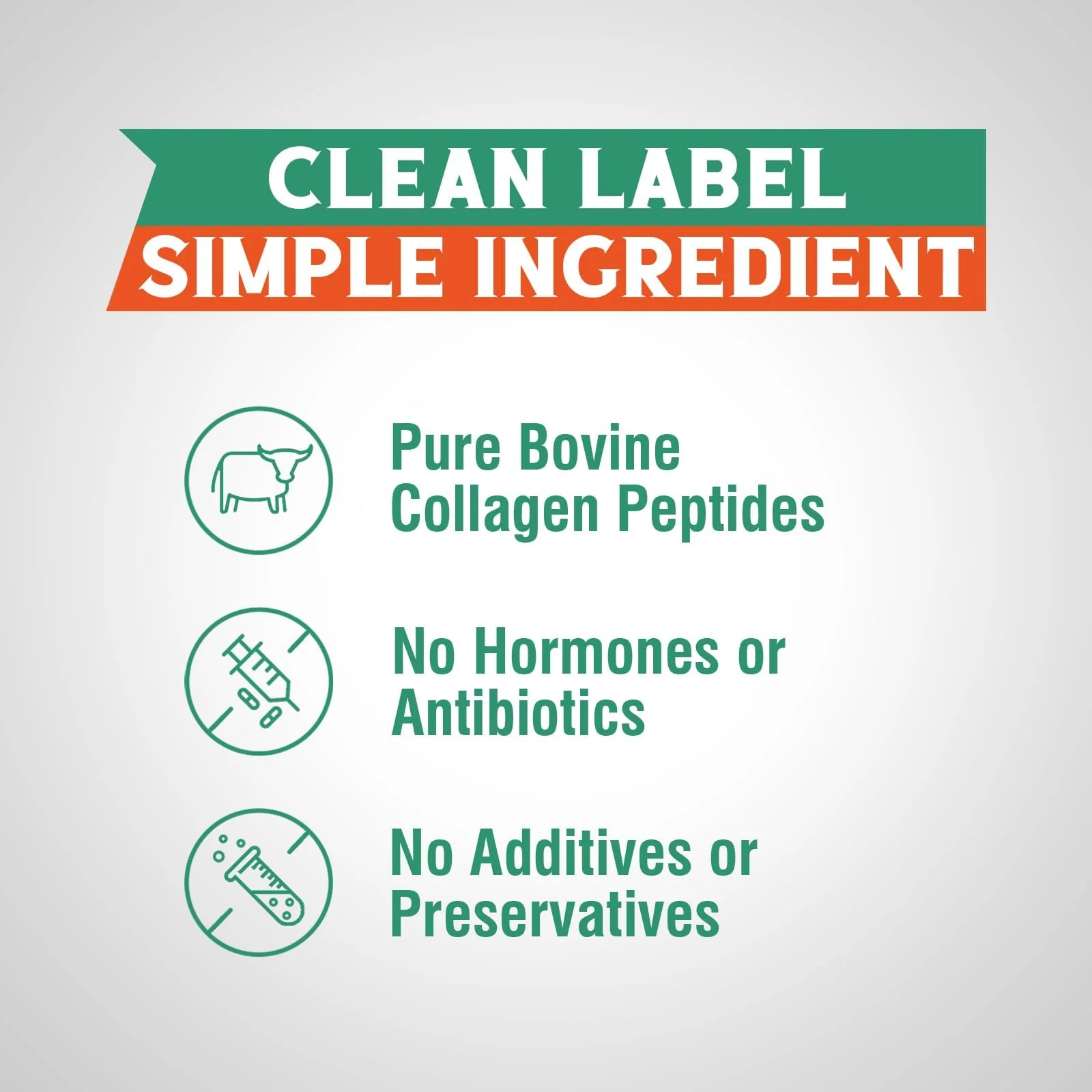 Vitalibre Bovine Collagen Peptides Powder for Women and Men, Grass-Fed Hydrolyzed Collagen Protein Type I & III, Skin, Hair, Nails, Bones, Digestion, Unflavored, Non-GMO, Keto & GF, 22 Servings, 16oz - Image 2