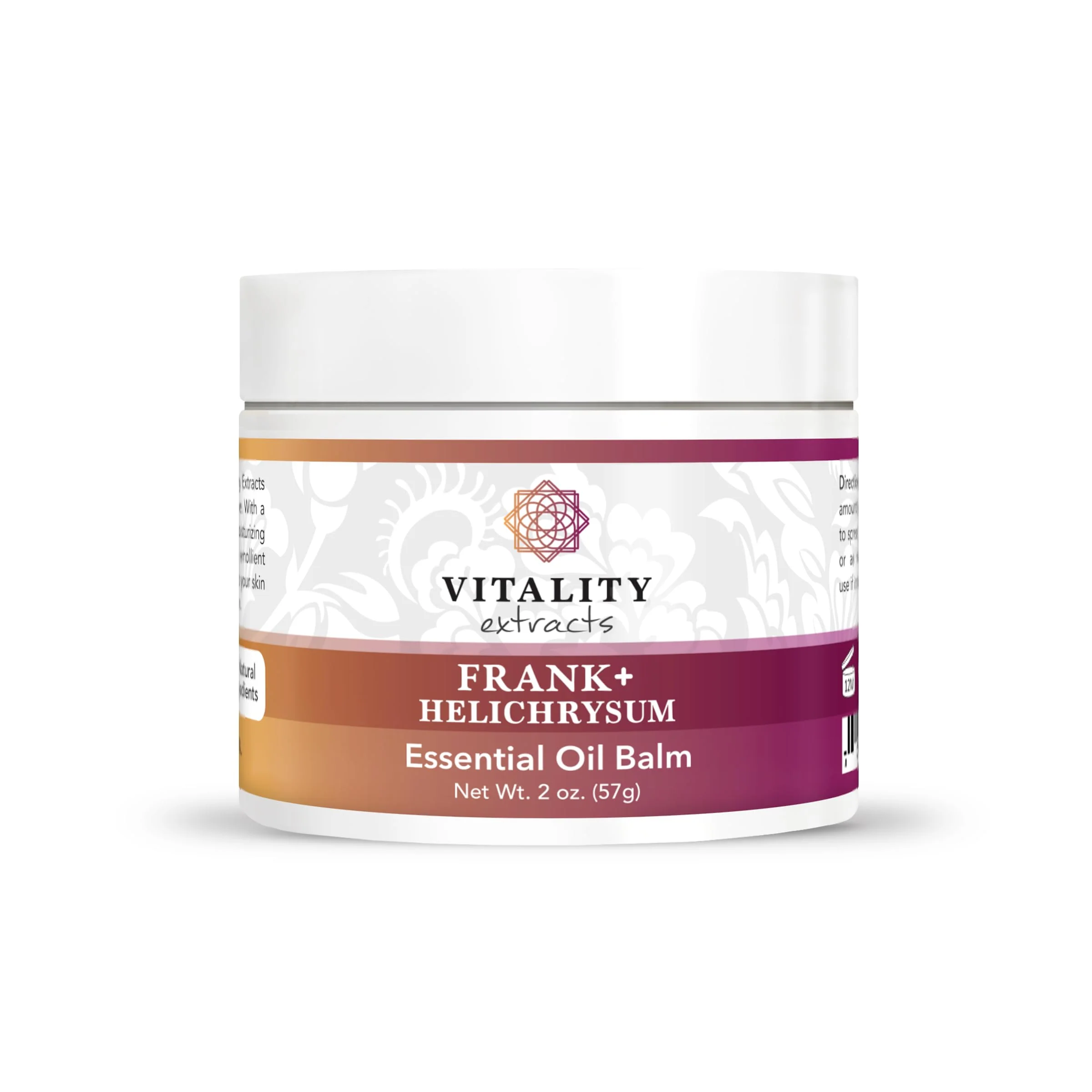 Vitality Extracts Frank+ Helichrysum Balm - 2oz, Frankincense Boswellia Serrata, Helichrysum Gymnocephalum, All-Natural Relief, Skin Soothing, Beeswax