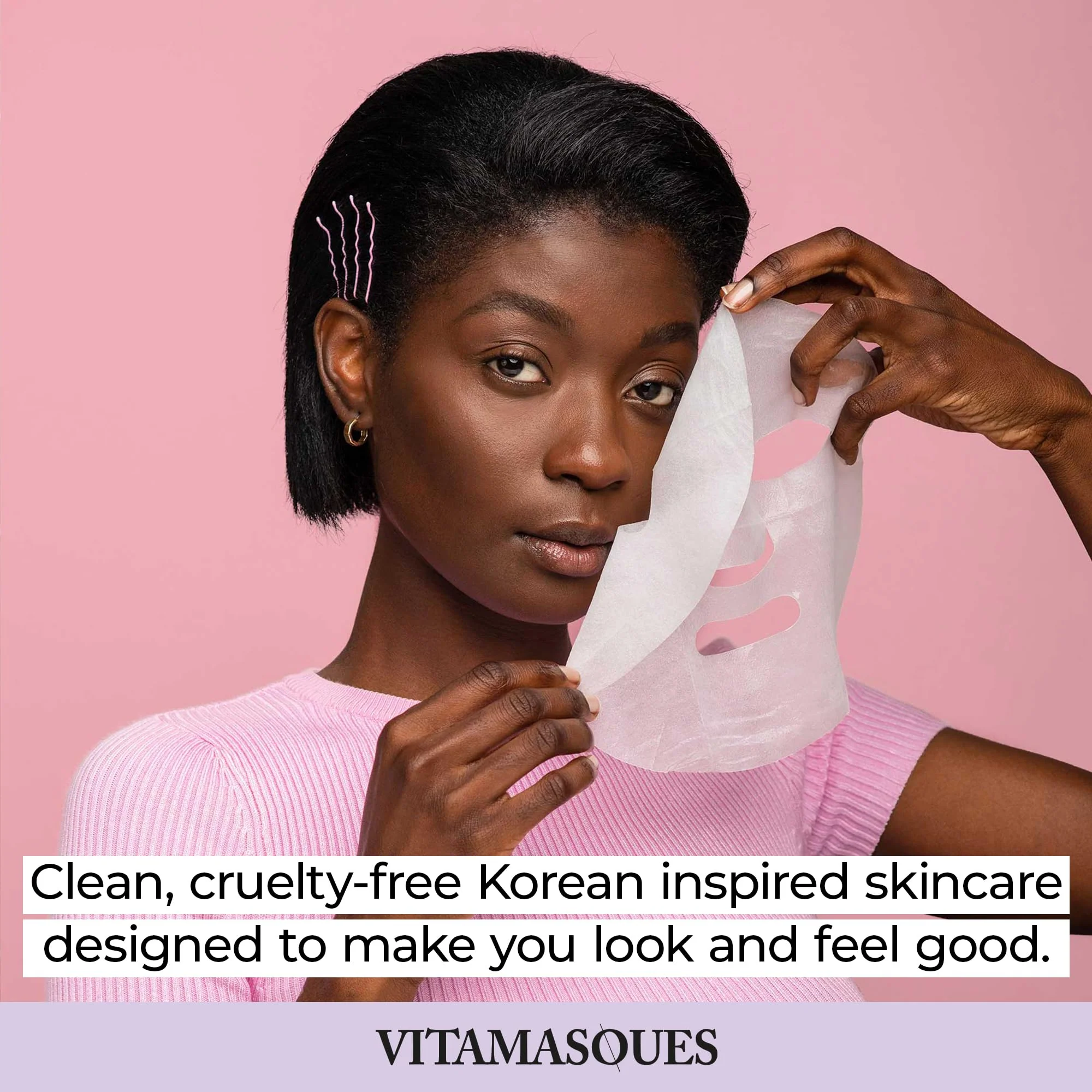 Vitamasques Face Masks Skincare Sheet Kit, 7-Pack - Juicy Collection of Triple-Layer Sheet Facial Masks - Korean Skin Care Pore Purifying, Brightening, and Hydrating - Image 2
