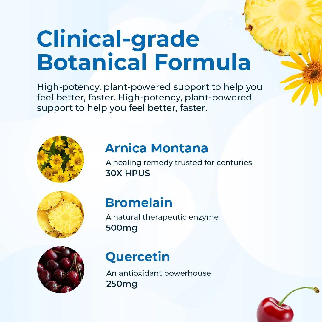 VitaMedica | Arnica Montana 30X and Bromelain with Quercetin Bundle | Arnica Montana | Bromelain | Quercetin | Recovery Bundle | Plant Based | Made in USA - Image 6