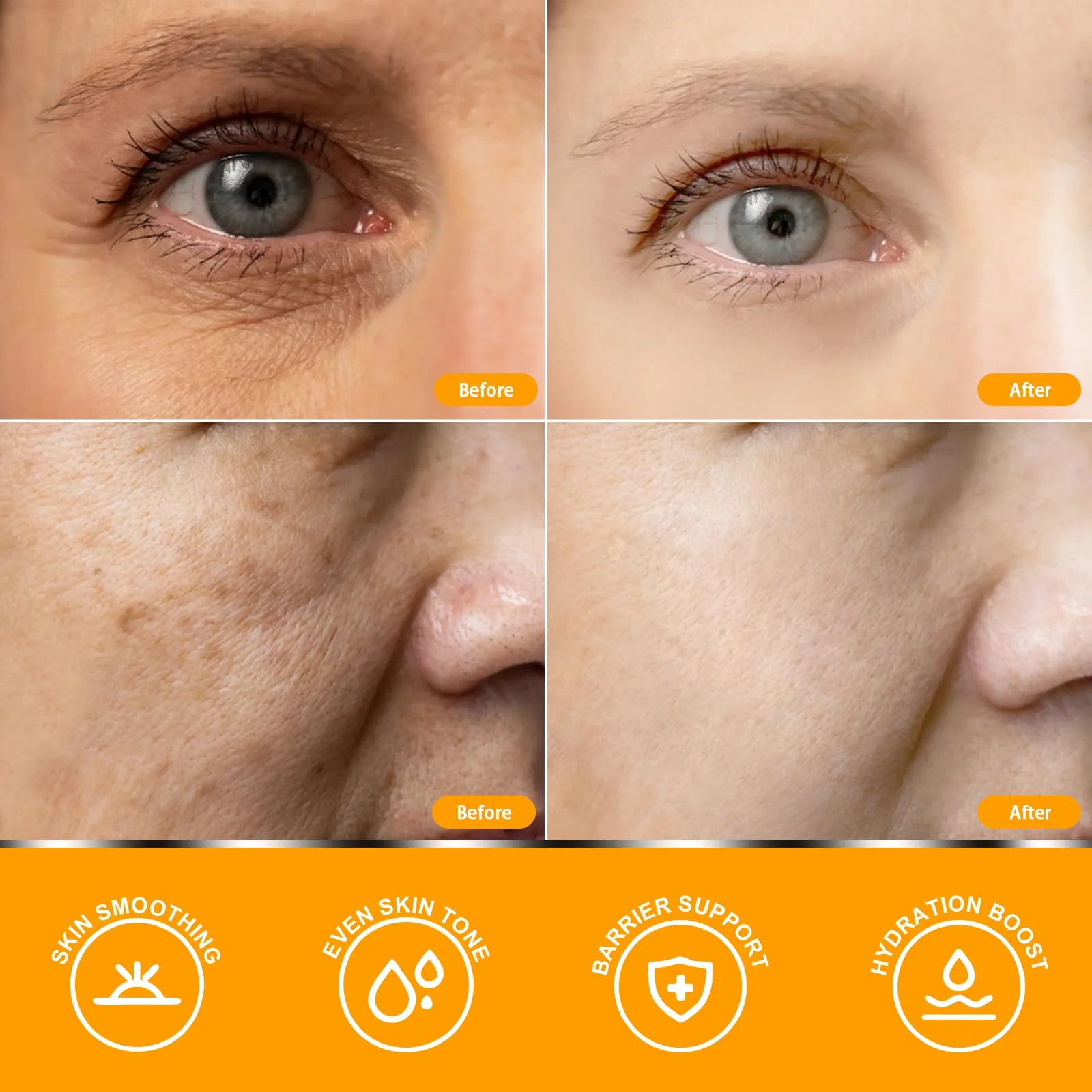 Vitamin C Serum for Women over 70, Vitamin C Serum for Mature Skin Face Hydrates, Firms, Lifts, Targets Age Marks, Wrinkles and Smoothes Skin Texture 1.69 fl oz - Image 2