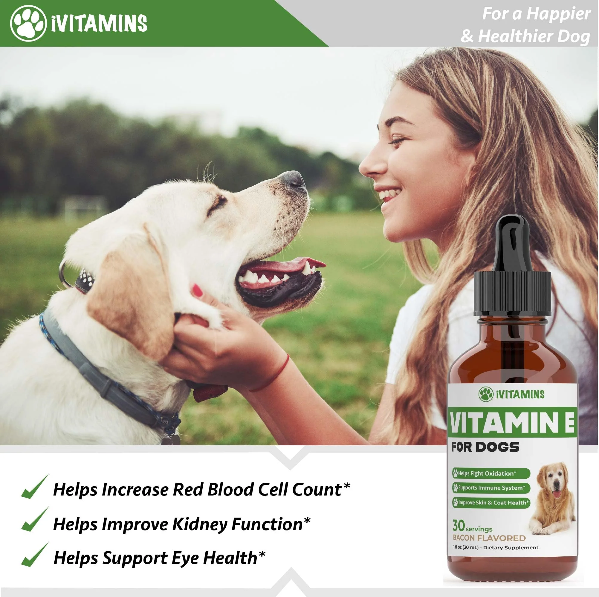 Vitamin E for Dogs | Vitamin E Dog | Vitamin E for Dog | Dog Vitamins E | Vitamin E Canine | Vitamin E Supplement for Dogs | Vitamin E Oil Dog | Dog Vitamins | Dog Immune Support | 1 fl oz - Image 6