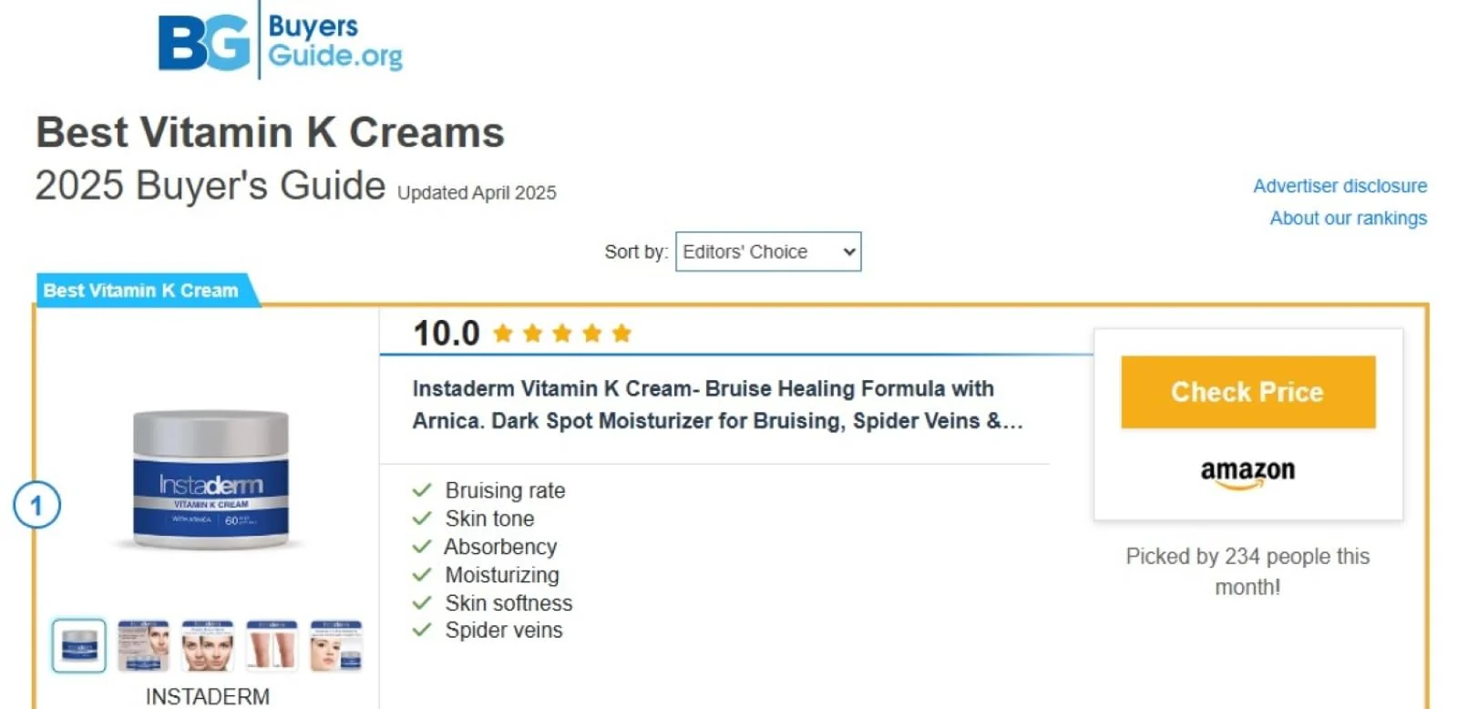 Vitamin K Cream-Revitalizing Formula with Arnica for the Appearance of Brusing, Spider Veins, Broken Capillaries, Uneven Tone & Dark Spot – Under Eye Cream for the Look of Dark Circles & Puffiness - Image 4