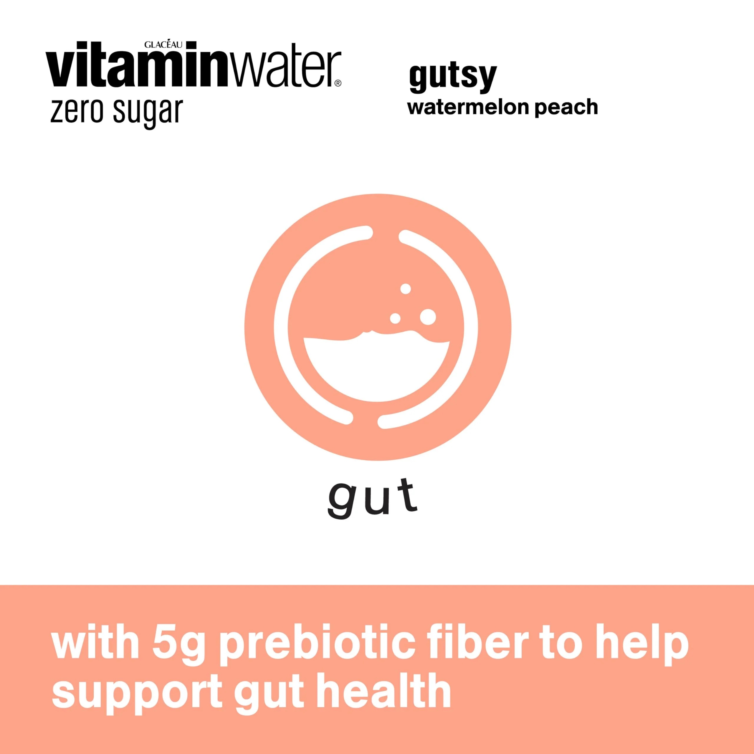 vitaminwater zero sugar gutsy Bottles, 20 fl oz, 12 Pack - Image 4