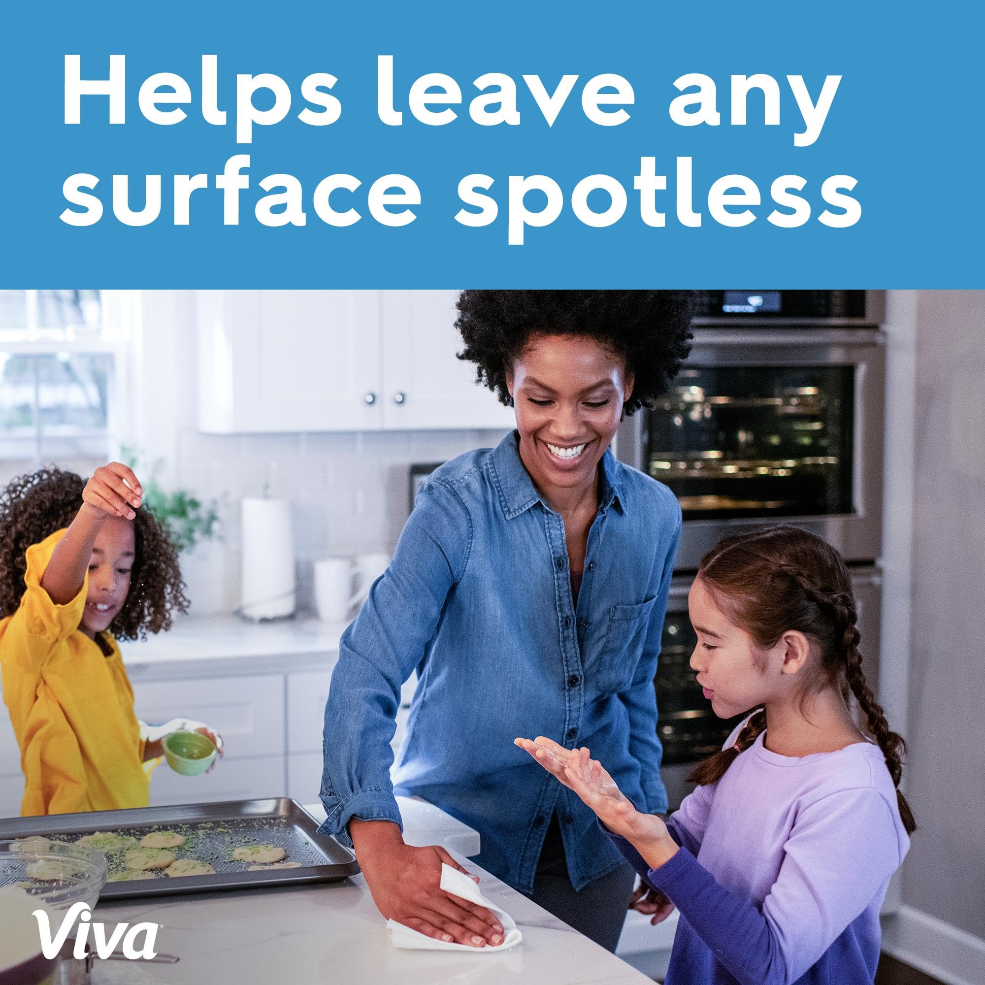 Viva Multi-Surface Cloth Paper Towels, Choose-A-Sheet Size, 12 Triple Rolls, 165 Sheets per Roll (Packaging May Vary) - Image 5
