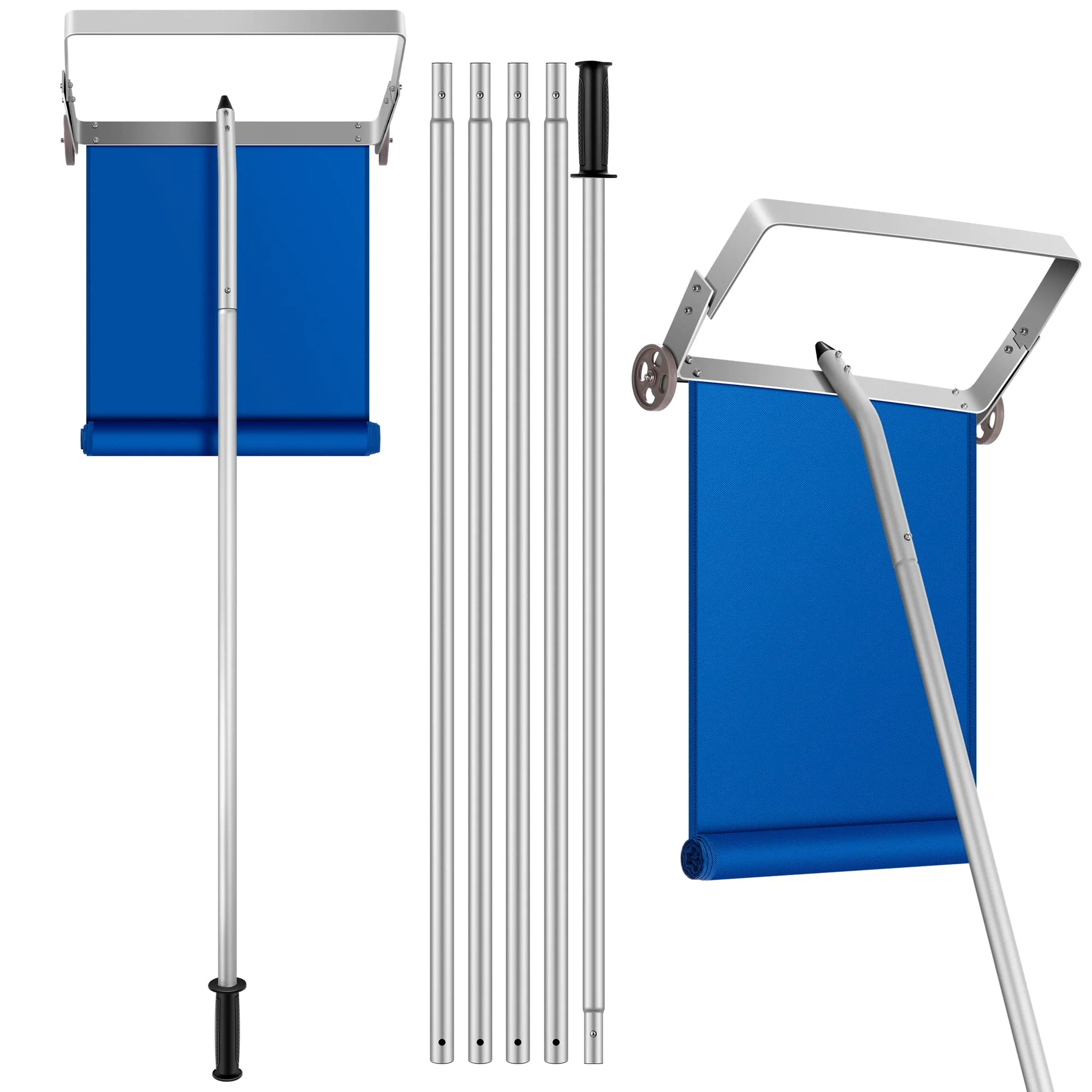 VIVOHOME 20.8ft Long Snow Roof Rake Removal Aluminium Tool with Wheels and Adjustable Extended Handle, Lightweight Shovel Scratch Free for Clear House Roof Vehicle Snow Wet Leaves - Image 2