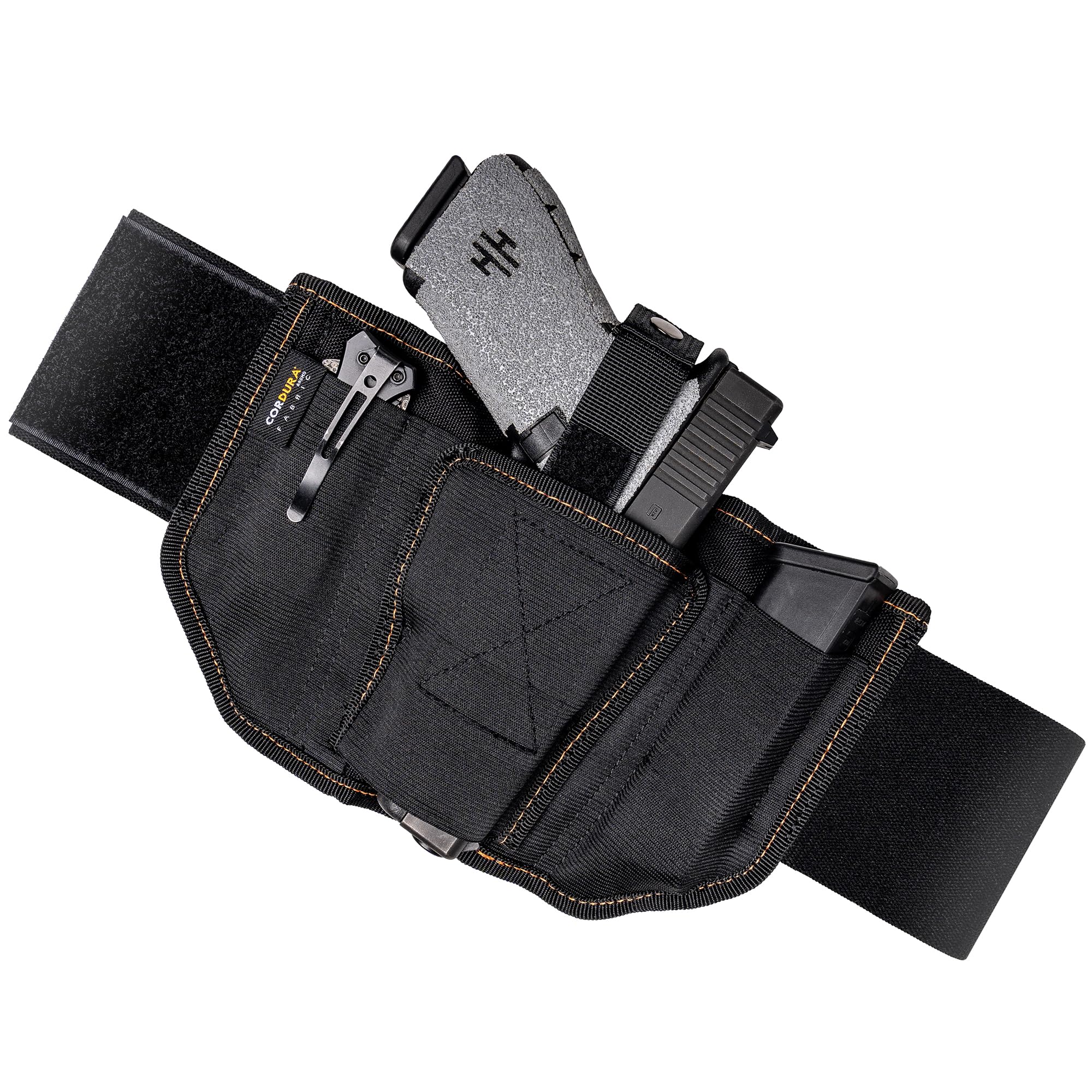 VNSH Gun Holster for Women – Comfortable Waistband for Concealed Carry | IWB Belly Band with Built-in Double Mag Pouch - Image 2