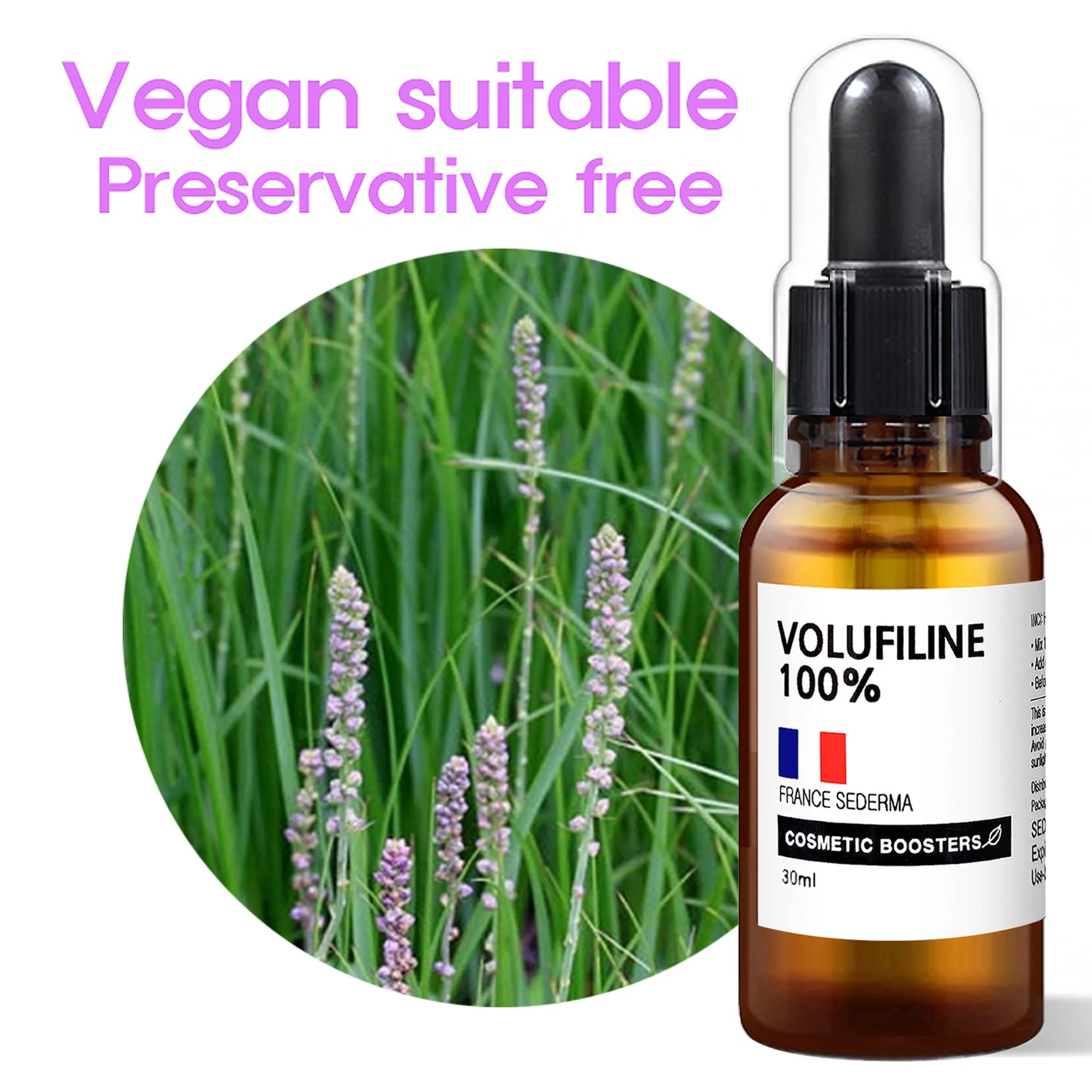 [ Volufiline 30ml ] Cosmetic Ingredient -100% Volufiline 30ml(1 fl. oz) France SEDERMA | Cosmetic Grade | For face and body Improve Skin Elasticity, Wrinkle Improvement - Image 7