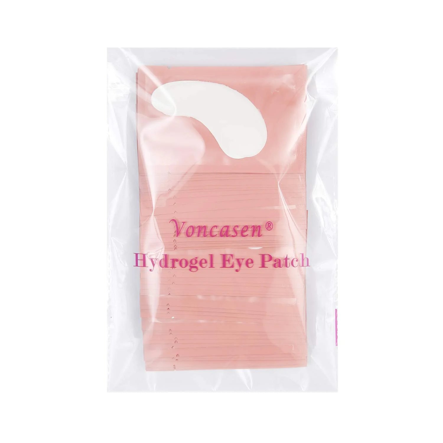 Voncasen 100 Pairs Set Gel pads for eyelash extensions, Comfy and Cool Under Eye Pads for Eyelash Extensions Eye Patches Beauty Tool - Image 2